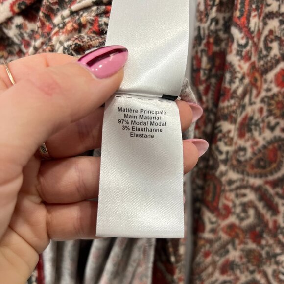 $630 Isabel Marant Etoile Orange Red Rust Multi Ruched Denise Dress size FR 38/6 - Picture 10 of 10